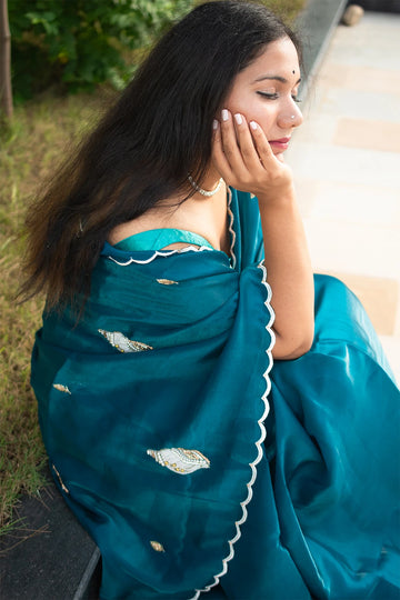 Sapphire Dream (Blue Jimmy Organza) - MESCHE