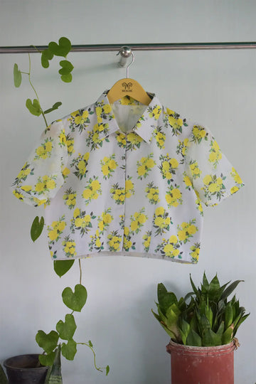 Retro सुनहरा Blouse - MESCHE